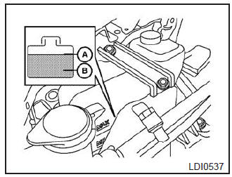Verificação do nÍvel do líquido de arrefecimento do motor