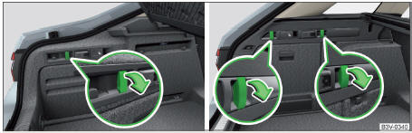 Fig. 123 Rebater o gancho para baixo: Variante 1 / Variante 2