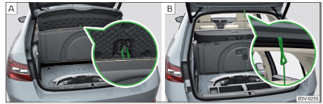 Fig. 124 Fixar o revestimento do piso: Variante 1 / Variante 2